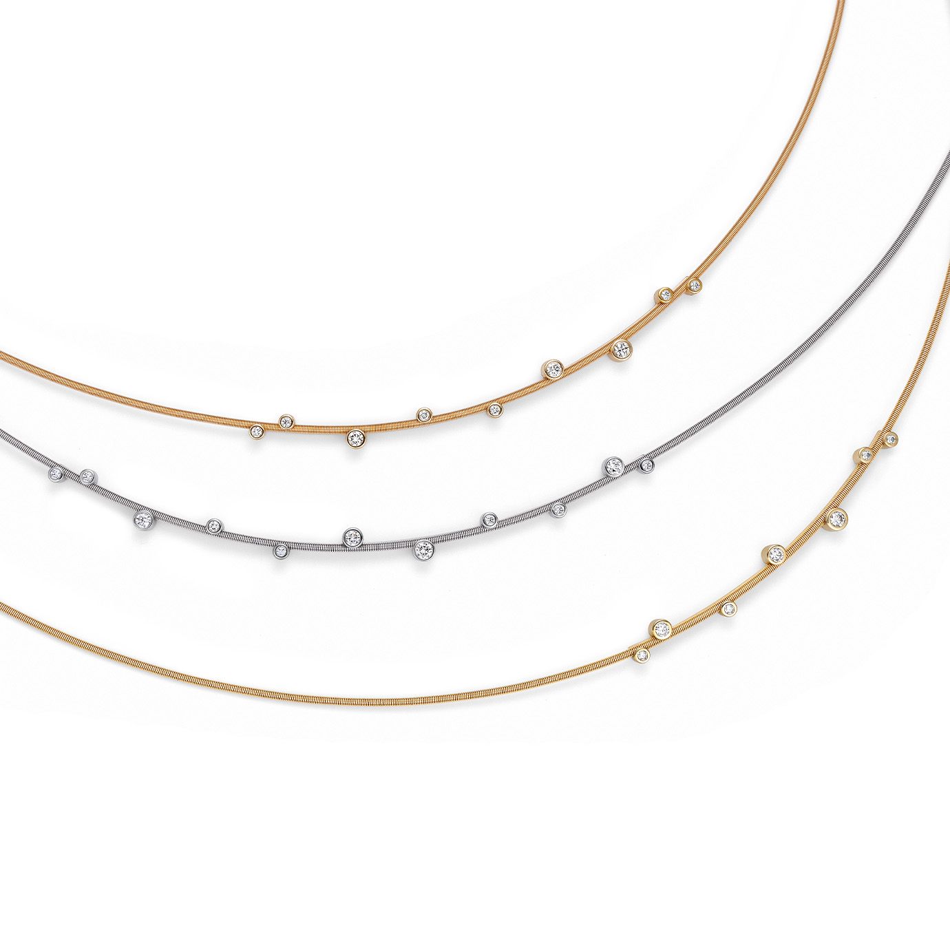 Niessing Coilの上で踊るダイヤモンド、息を呑むような美しい綱渡り