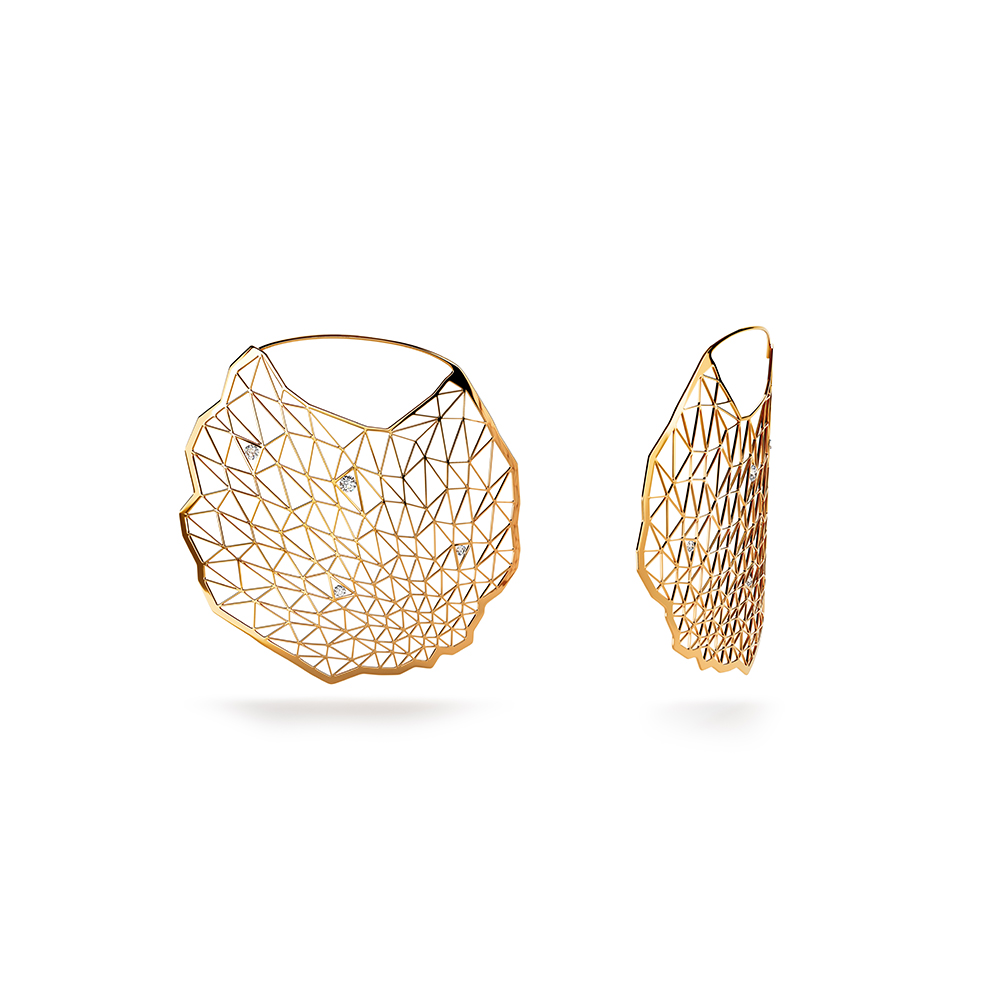 Niessing Topia Vision ダイヤモンドフープピアス