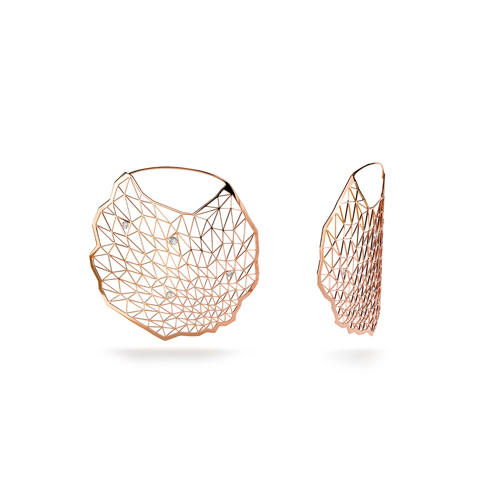 Niessing Topia Vision ダイヤモンドフープピアス