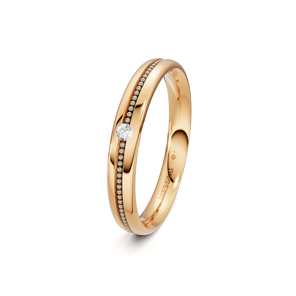 Niessing Art Déco center bicolor