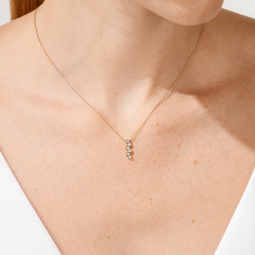 Niessing Diamond Wave ペンダント