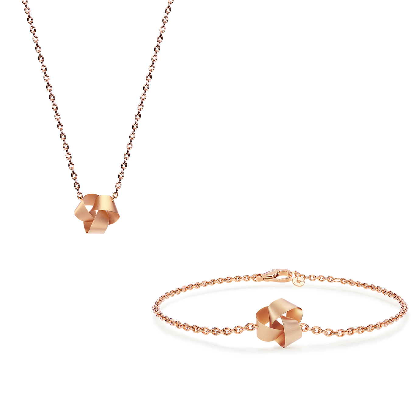 小さなゴールドの結び目